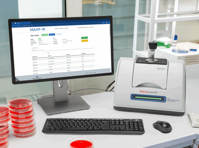 MAAP-IR on computer screen in lab environment