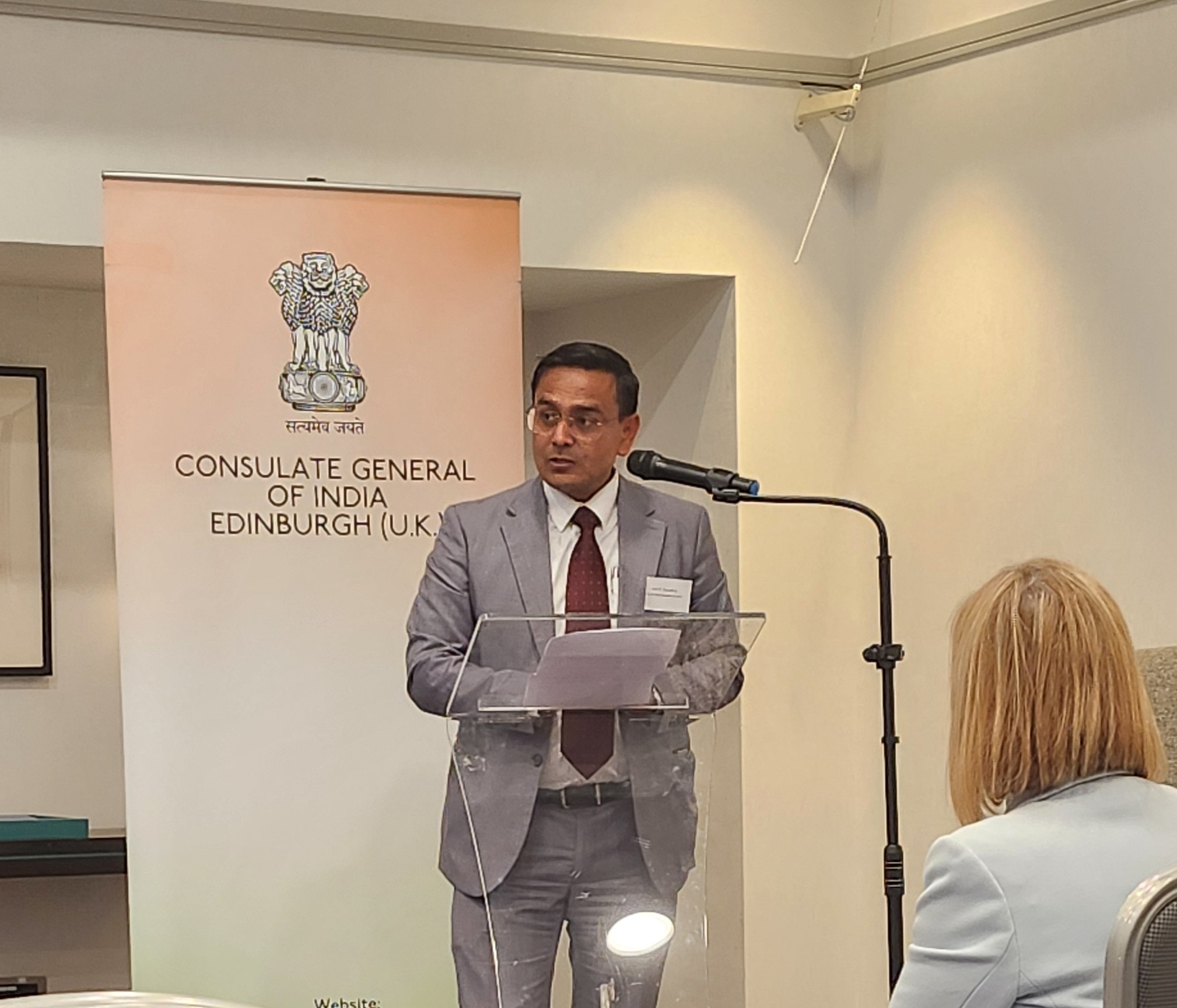 Mr. Amit Chaudhary, Vice Consul, CGI Edinburgh.