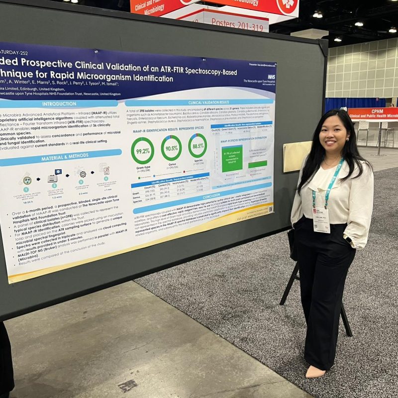 Lisa Lam, Director of Science and Technology presenting her poster at ASM Microbe 2025